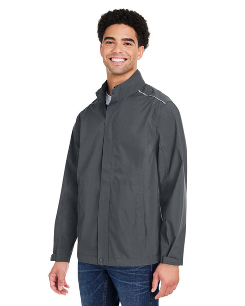 Core365 CE712 Men's Barrier Rain Jacket | Carbon