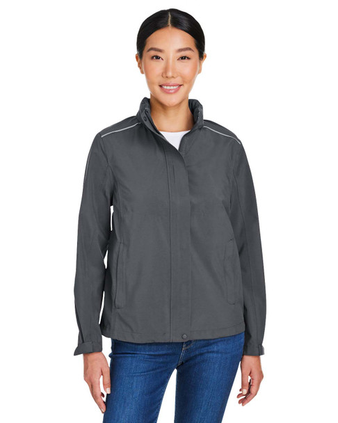 Core365 CE712W Ladies' Barrier Rain Jacket | Carbon