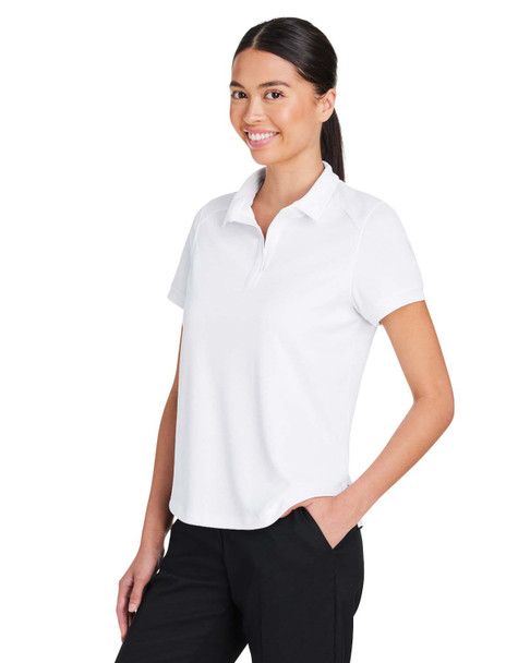 North End NE112W Ladies' Express Tech Performance Polo | White