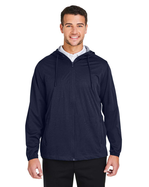 North End NE75 Men's Network Lightweight Jacket | Classic Navy Heather