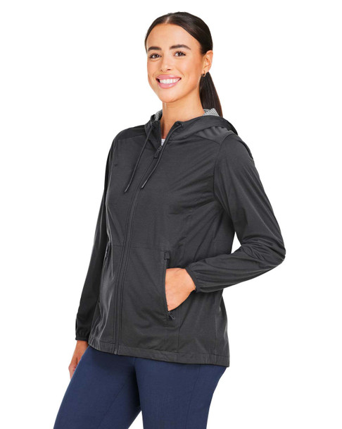 North End NE75W  Ladies' Network Lightweight Jacket | Carbon Heather