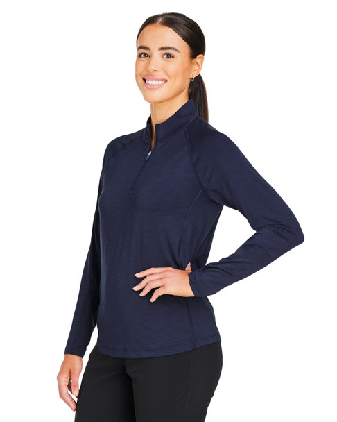 Puma Golf 625902 Ladies' You-V Quarter-Zip | Deep Navy