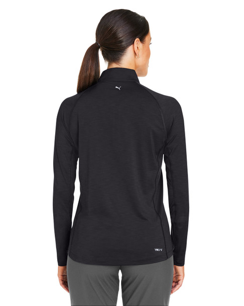 Puma Golf 625902 Ladies' You-V Quarter-Zip | Puma Black