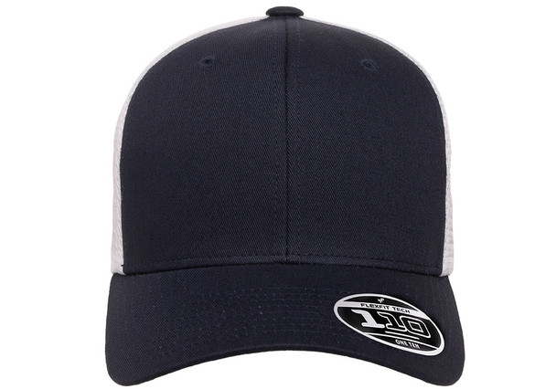 Flexfit 110MT 110® Adult Adjustable Mesh Cap | Navy/White