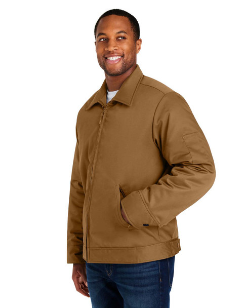 Harriton M721T Unisex Tall ClimaBloc® Station Jacket | Duck Brown