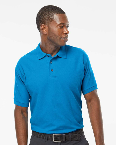 7002 M&O Combed Ring Spun Pique Polo Shirt | Turquoise