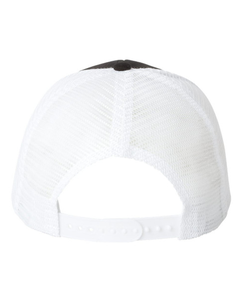 Valucap VC400 Mesh-Back Trucker Cap | Black/ White