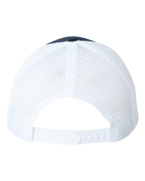 Valucap VC400 Mesh-Back Trucker Cap | Navy/ White