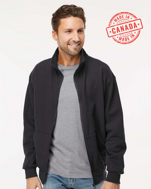 King Athletics KF9016 Full Zip Sweatshirt | Black