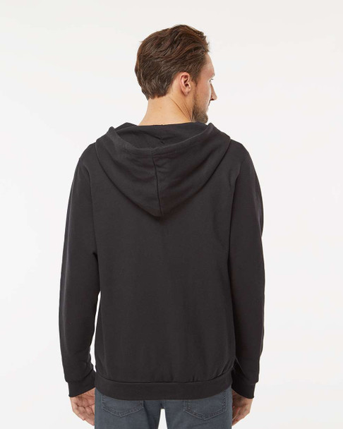 M&O 3331 Unisex Zipper Fleece Hoodie | Black