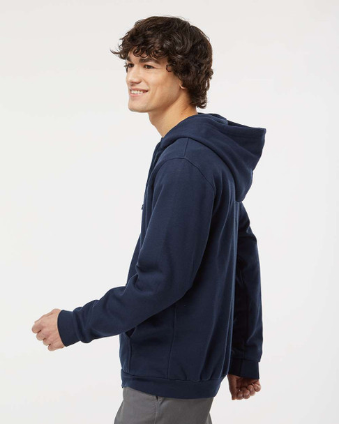 M&O 3331 Unisex Zipper Fleece Hoodie | Navy