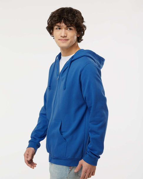 M&O 3331 Unisex Zipper Fleece Hoodie | Royal