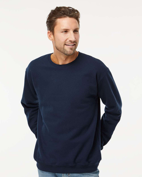 M&O 3340 Unisex Fleece Crewneck Sweatshirt | Navy