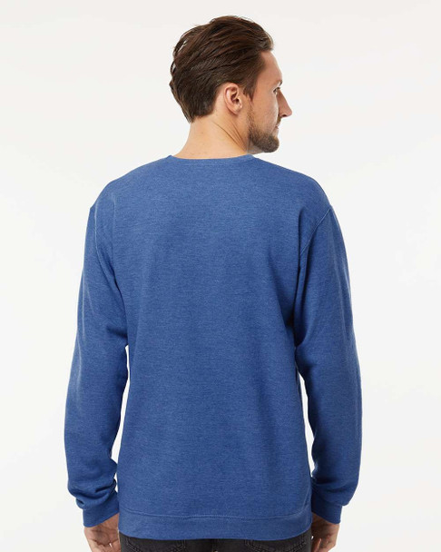 M&O 3340 Unisex Fleece Crewneck Sweatshirt | Heather Royal