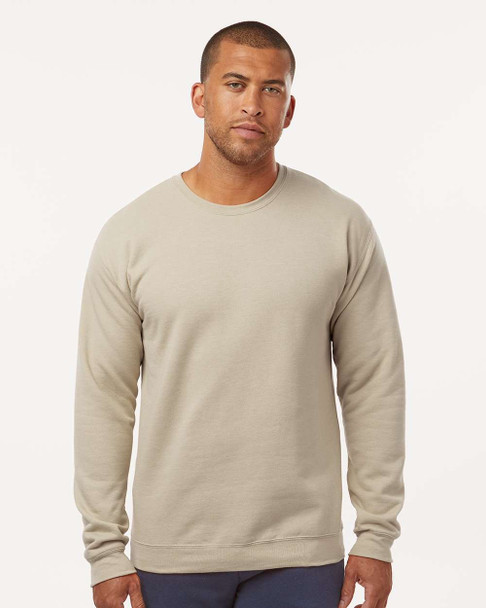 M&O 3340 Unisex Fleece Crewneck Sweatshirt | Sand