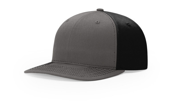 Richardson 312  Twill Back Trucker Hat | Charcoal/ Black