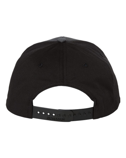 Richardson 312  Twill Back Trucker Hat | Charcoal/ Black