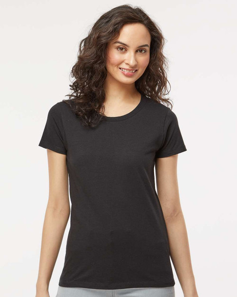 4810 M&O Ladies Gold Soft Touch T-shirt | Black