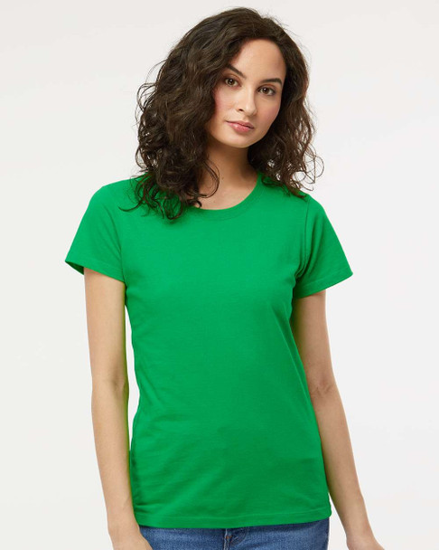 4810 M&O Ladies Gold Soft Touch T-shirt | Irish Green