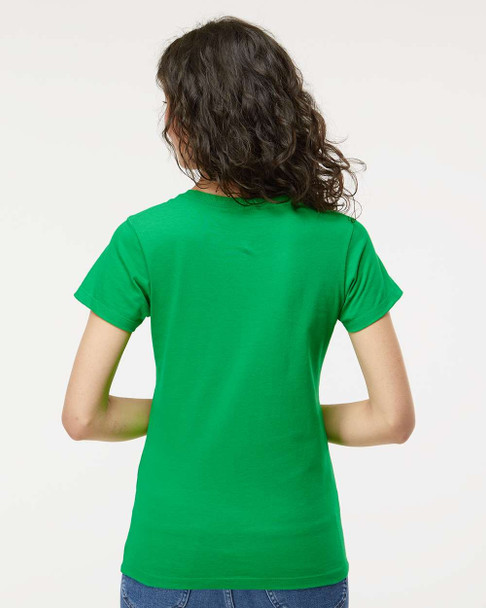 4810 M&O Ladies Gold Soft Touch T-shirt | Irish Green