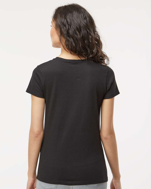 4810 M&O Ladies Gold Soft Touch T-shirt | Black