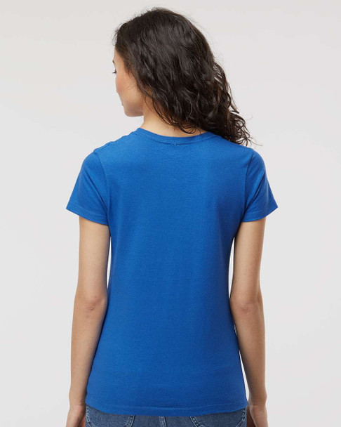 4810 M&O Ladies Gold Soft Touch T-shirt | Royal