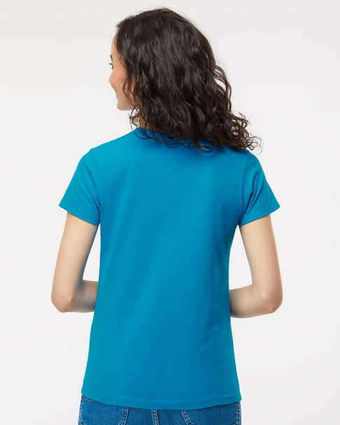 4810 M&O Ladies Gold Soft Touch T-shirt | Sapphire