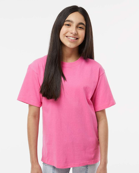 4850 M&O Youth Gold Soft Touch T-shirt | Azalea