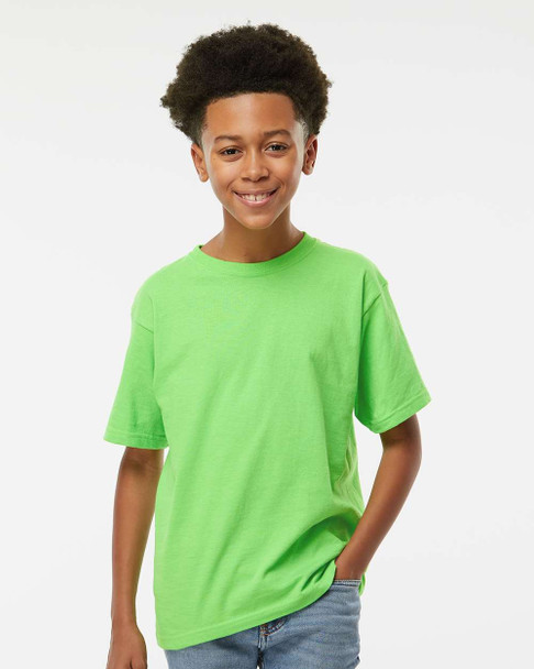 4850 M&O Youth Gold Soft Touch T-shirt | Vivid Lime