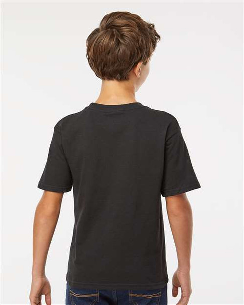 4850 M&O Youth Gold Soft Touch T-shirt | Black