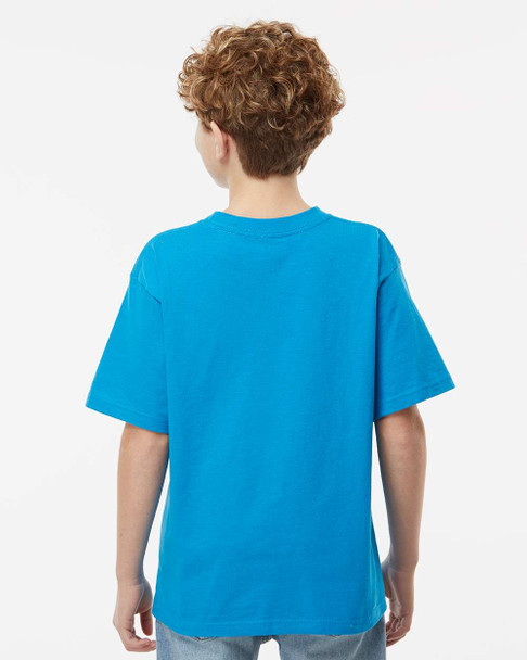 M&O 4850 Youth Gold Soft Touch T-shirt | Sapphire