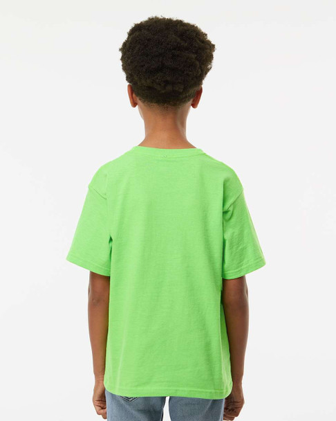M&O 4850 Youth Gold Soft Touch T-shirt | Vivid Lime