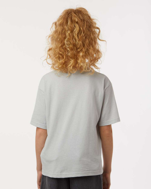 4850 M&O Youth Gold Soft Touch T-shirt | Platinum