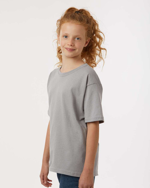 4850 M&O Youth Gold Soft Touch T-shirt | Gravel