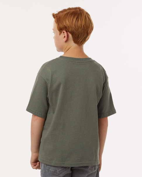 4850 M&O Youth Gold Soft Touch T-shirt | Military Green