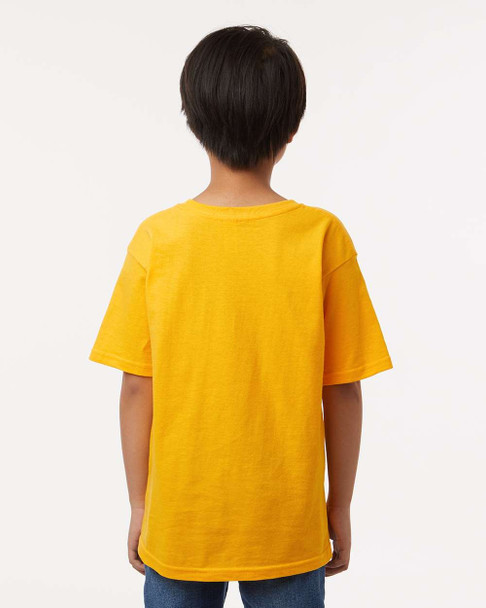 4850 M&O Youth Gold Soft Touch T-shirt | Gold