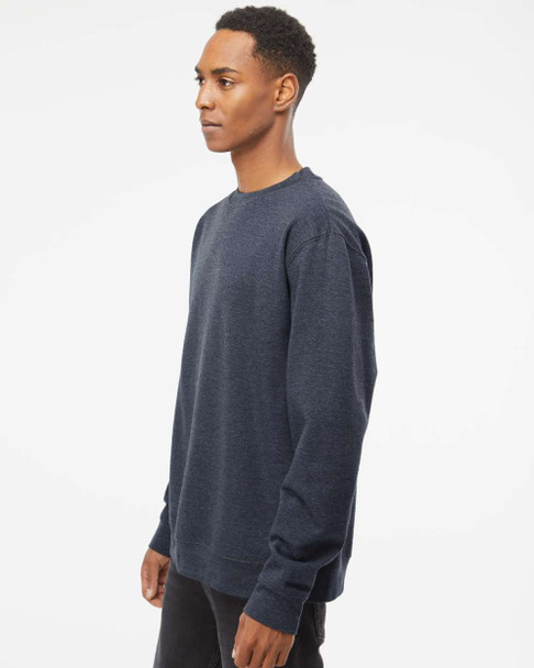 SS3000 Independent Adult Midweight Crewneck Sweatshirt | Classic Navy Heather