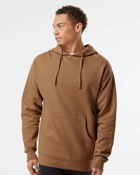 SS4500 Independent Adult Midweight Hooded Sweatshirt | Saddle