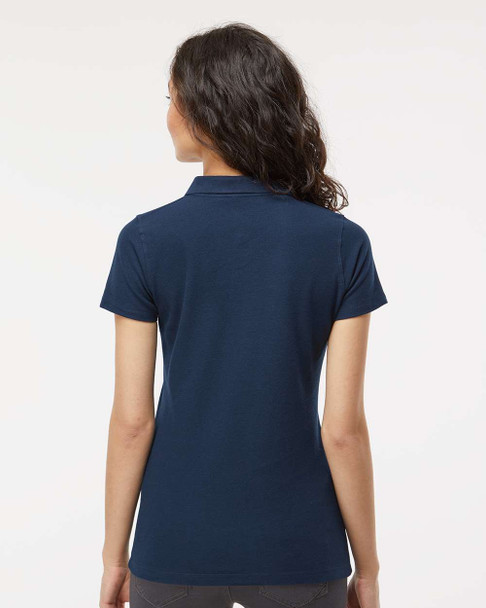 M&O 7600 Ladies Ring Spun Short Sleeve Sport Shirt | Bright Navy
