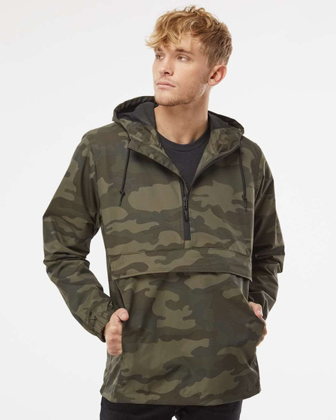 Independent Trading Co. EXP94NAW Nylon Anorak Jacket | Forest Camo