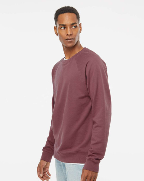 Independent Trading Co. SS1000C Icon Unisex Lightweight Loopback Terry Crewneck Sweatshirt | Port