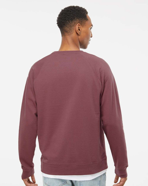 Independent Trading Co. SS1000C Icon Unisex Lightweight Loopback Terry Crewneck Sweatshirt | Port