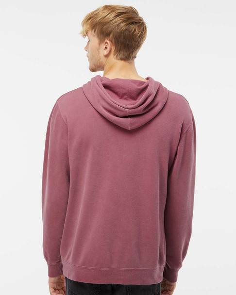 Independent Trading Co. PRM4500 Heavyweight Pigment-Dyed Hoodie | Pigment Maroon