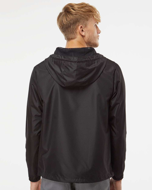 Independent Trading Co. EXP54LWP Unisex Lightweight Quarter-Zip Windbreaker Pullover Jacket | Black