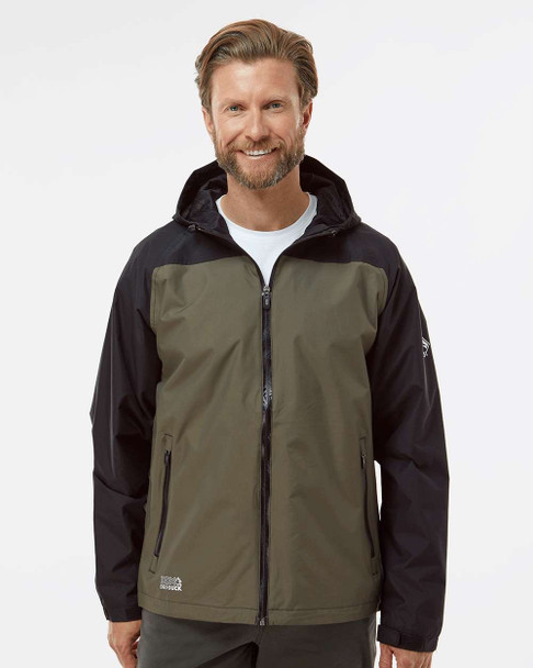 DRI DUCK 5335 Torrent Waterproof Hooded Jacket | Olive/ Black