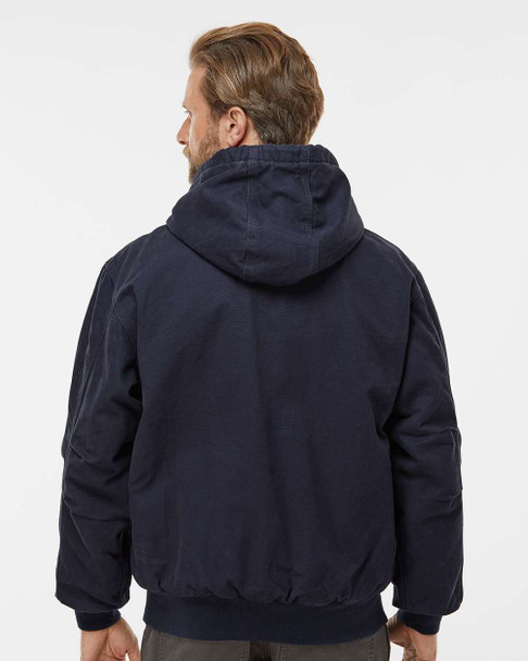 DRI DUCK 5020 Cheyenne Boulder Cloth™ Hooded Jacket with Tricot Quilt Lining | Navy