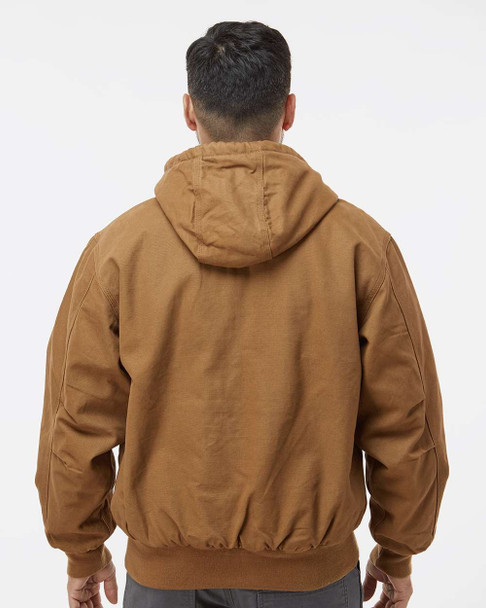 DRI DUCK 5020 Cheyenne Boulder Cloth™ Hooded Jacket with Tricot Quilt Lining | Saddle