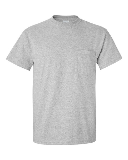 Gildan 8300 DryBlend® Pocket T-Shirt | Sport Grey