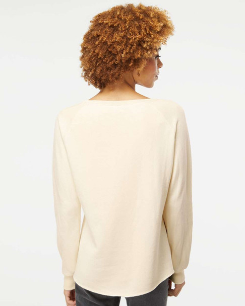 Independent Trading Co. PRM2000 Women's California Wave Wash Crewneck Sweatshirt | Bone