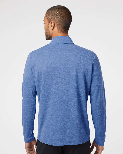 Adidas A280 Lightweight Quarter-Zip Pullover | Collegiate Royal Heather/ Carbon